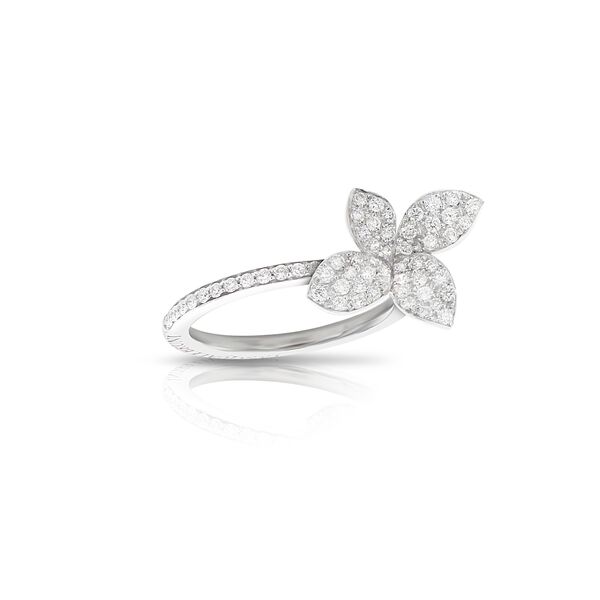 Petit Garden Small White Gold and Diamond Pav&eacute; Ring